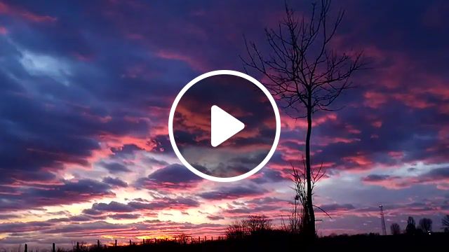 Sunset, nature, sun, sunset, clouds, colour, tree, time lapse, chill, nature travel. #1