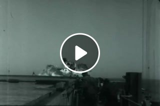 F 0837 Vought F7U Cutl Carrier Crash on USS Hancock
