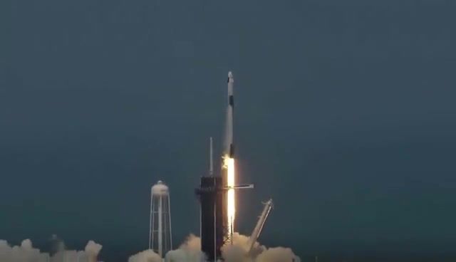 Go Crew Dragon, Go SpaceX, Spacex, Crew Dragon, Go, Falcon 9, Elon Musk, Ac Dc Back In Black, Nasa, Space, Spacex Launch, News, Astronauts, Rocket, Launch, Science, World News, Science Technology