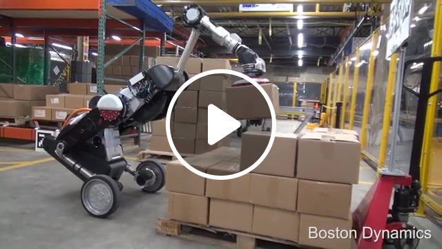 Handle robot reimagined, robot, mobile manipulation, logistics, boston dynamics, warehouse robot, science technology. #0
