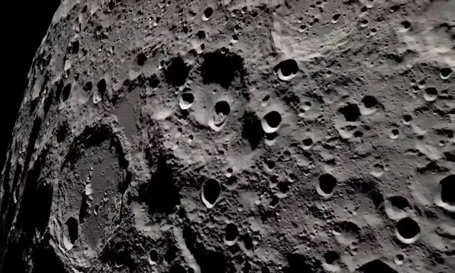 Nasa has a probe orbiting the moon, nasa, cosmos, moon, 4k, universal, black and white, science, omg, wtf, wow, science technology.