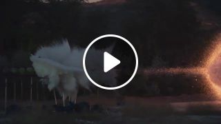 Wwii tanks firing in slow motion