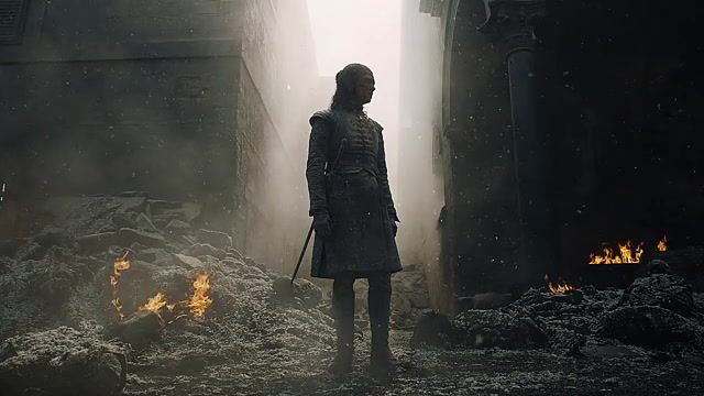 Winter has come - Video & GIFs | s08e05,gameofthrones,arya,season 6 ost winter has come,game of thrones season 8,game of thrones,ramin djawadi,cinemagraphs,cinemagraph,tv series,tv,king's landing,arya stark,live pictures