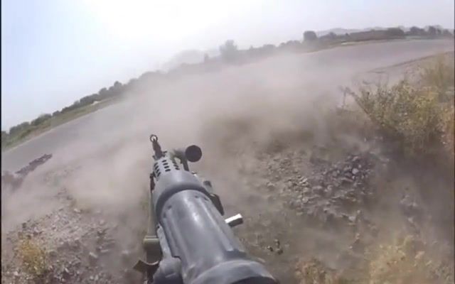 Bullet rain, firefight, afghanistan, us, military, army, combat, war, soldier, m249, saw, helmet cam, m240, science technology.