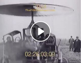 Early flying failures stock footage the film gate