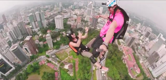 Base jumping the world's 7th tallest tower, go pro, base jumping, the world's 7th tallest tower with marshall miller, baptism, crystal castles, jumping, tower, life, freedom, music amazing like, sports.