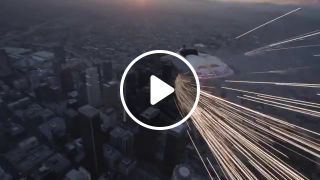 Human meteor skydives