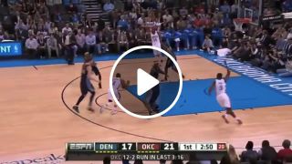 Russell Westbrook crazy dunk This man can fly