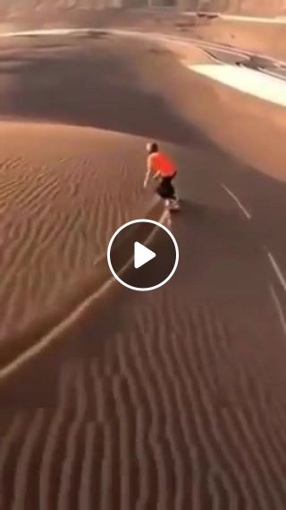 Snowboarding in the sand