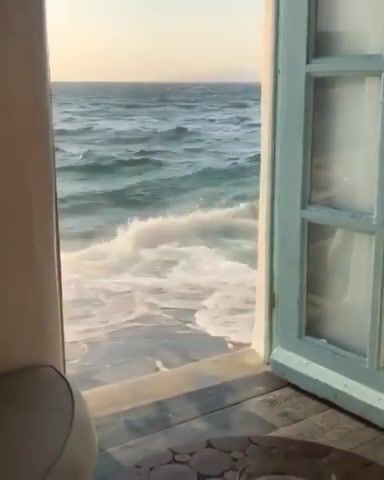 The ocean is at the door, life, love, earth, ocean, home, omg, wtf, wow, nature travel.
