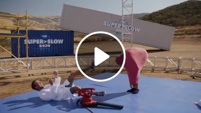 Giant balloon pose off, super slow show, slow motion, 4k, explosion, slow mo guys, tony hawk, kevin durant, gav and dan, science technology. #0