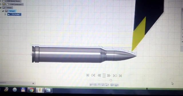 Makin a bullet simulation, prepare yourselves, war, cnc, turning, science technology.
