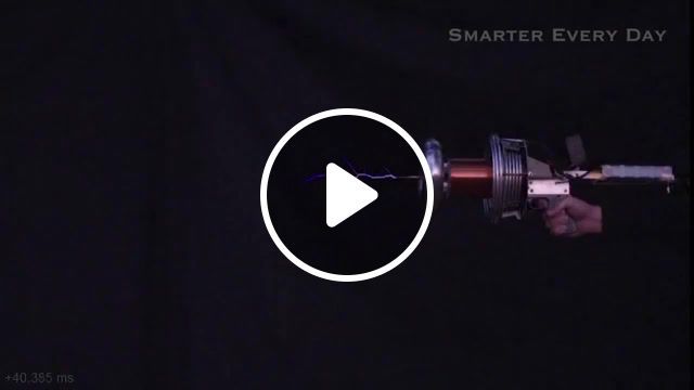 Tesla coil gun, smarter, every, day, science, physics, experiment, slow, motion, slow motion, education, math, science education, what is science, physics of, projects, experiments, science projects, tesla coil, nikola tesla, tesla coil gun, science technology. #0