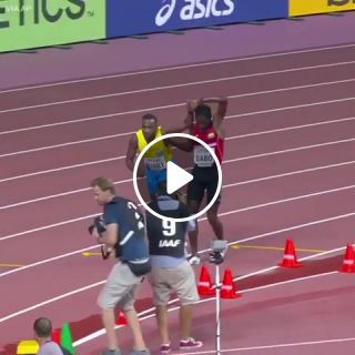 An incredible display of sportsmanship Braima Dabo came to the rescue of J