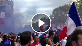 World Cup celebration in Paris