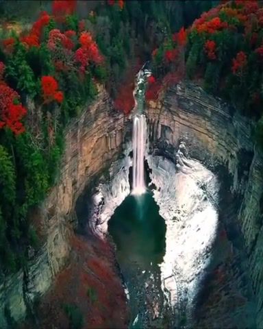 When winter and fall seasons collide in upstate new york, nyc, usa, waterfall, autumn, omg, wtf, wow, nature, nature travel.