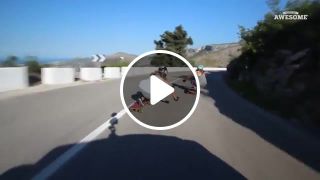 Extreme Downhill Skateboarding Girls