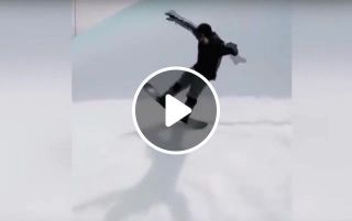 One shot snowboard
