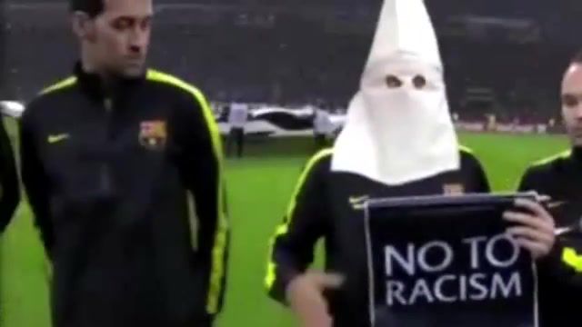 Say no to racism, racism, barcelona, fc barcelona, say no to racism, sports.