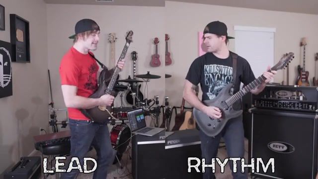 Lead vs rhythm - Video & GIFs | lead,rhythm,guitar,battle,how to,tutorial,beginners,lesson,jared dines,metal,djent,metalcore,funny,comedy,parody,spoof,skit,sketch,entertainment,music,chapman,ernie ball,majesty,shred,how to shred,playing fast,fast guitar,building speed,electric guitar,revv,amp,tube amp,amplification,jst,toneforge,vs,fun,memes,ad friendly,kid friendly,family friendly,killswitch engage,shred wars,comparison,compilation,riffs,heavy,drop tuning