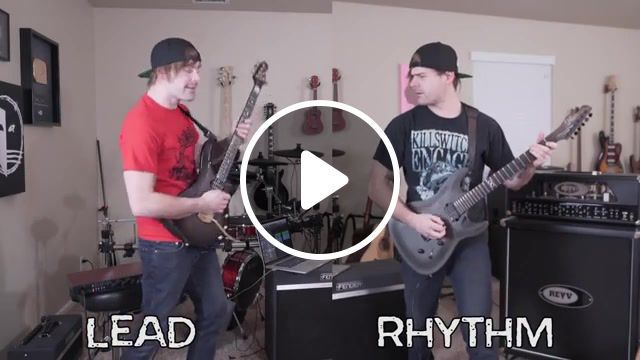 Lead vs rhythm, lead, rhythm, guitar, battle, how to, tutorial, beginners, lesson, jared dines, metal, djent, metalcore, funny, comedy, parody, spoof, skit, sketch, entertainment, music, chapman, ernie ball, majesty, shred, how to shred, playing fast, fast guitar, building speed, electric guitar, revv, amp, tube amp, amplification, jst, toneforge, vs, fun, memes, ad friendly, kid friendly, family friendly, killswitch engage, shred wars, comparison, compilation, riffs, heavy, drop tuning. #0