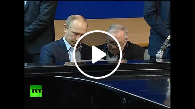 Putin plays imperial march, putin plays piano, imperial march, putin musician, music, moscow windows, putin song, putin plays, putin sings, putin on piano, russia today, rt. #0