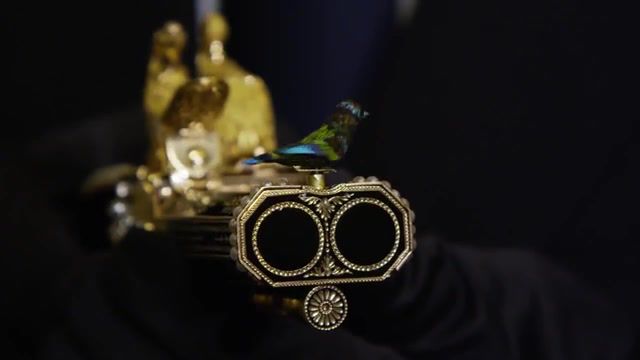 The pistol and its songbird, art, art design.