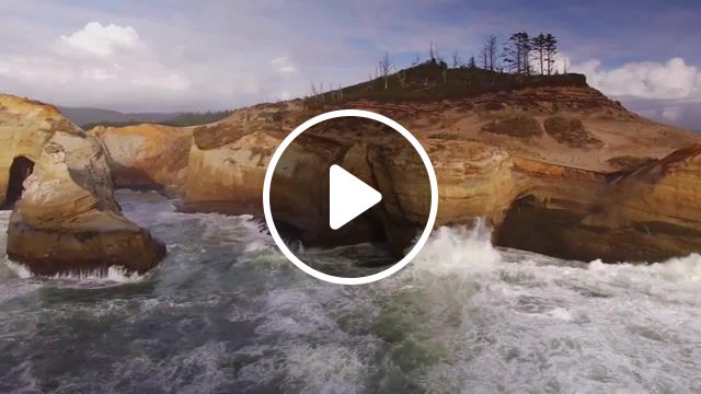 Where's my love syml, oregon, aerial, aerial footage, drone, waterfall, coast, forests, dji phantom 4, nature travel. #1