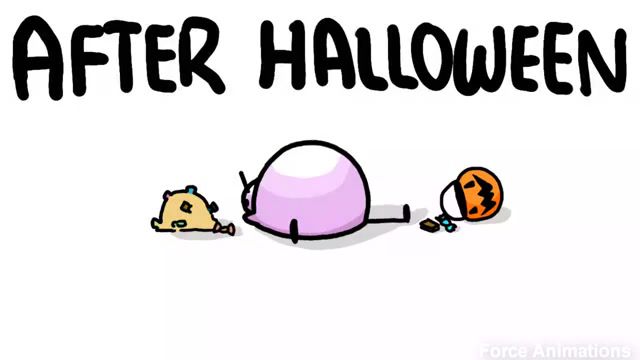 After halloween, full, candy, halloween, after halloween.