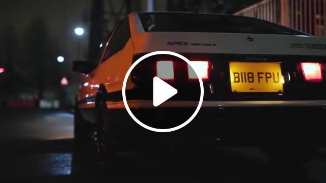 Driving, driving, car, toyota, ae86, london, night, cruise, city, initial d, drivetribe, cars, retro, 80s, synth, japan, japanese, auto technique. #0