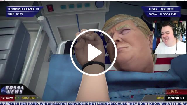 Hello donald, i'm a hand, and i'm going to fix you, daz games, donald trump, surgeon simulator, gaming. #0