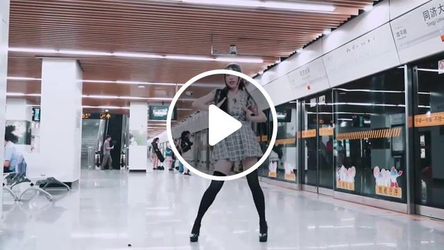 Japan subway, japan, dance, funny moments, girl, kpop, come and get your love. #0