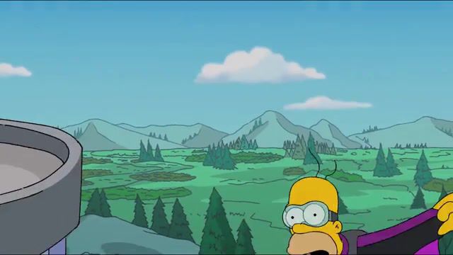 Don Draper wathing flying Homer - Video & GIFs | homer simpson,mashup,2x2tv,mad men,simpsons,don draper,cartoons