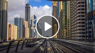 Dubai Timelapse Riding a Train