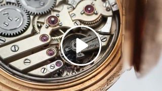 Minute repeater pocket watch in super slowmo