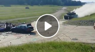 Tank crash car