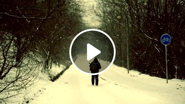 The lonely man, winter, snow, cinemagraphs, cinemagraph, design, art, live pictures. #0
