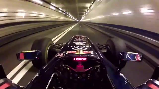 F1 drivers through NYC Lincoln Tunnel