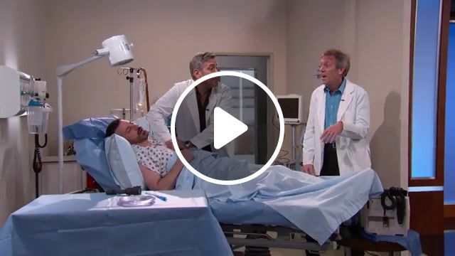 George clooney and dr. house saving a life by rapping, cast, rap, hip hop, rapper's delight, coen brothers, hail caesar, dr house, medicine, hugh laurie, george clooney, actor, career, role, doctor, hospital, reunion, e r, comedy, funny, late night, jimmy kimmel live, jimmy kimmel. #0