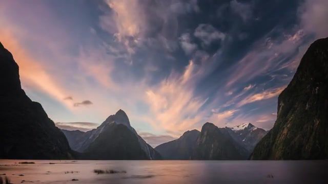 Pastel clouds over milford sound in new zealand, new zealand, clouds, mother nature, mountains, freedom, love, life, omg, wtf, wow, traveler, nature travel.