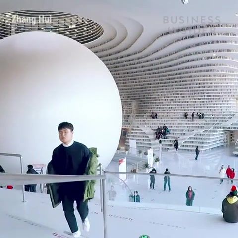 Gigantic library in china, gigantic library, china, book mountain, fantastic, amazing, dream come true, future now, science technology.