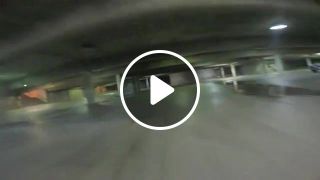 Racing drone in a parking