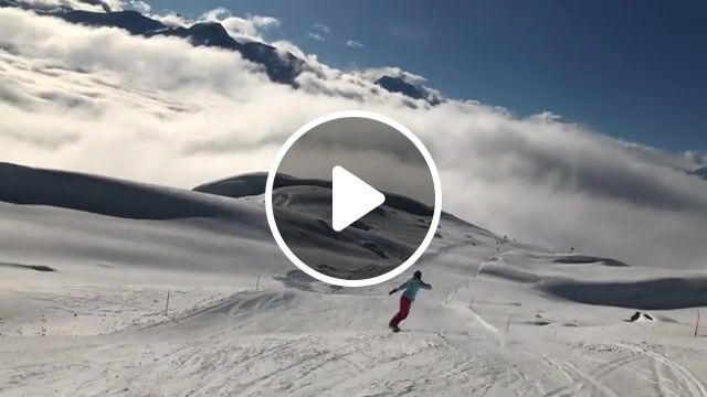 Clouds, snowboarding, sky, clouds, mountains, snowboard, ride, in the end, nature travel. #0