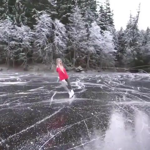 Figure skating on the lake, Skate, Skating, Lake, Winter, Ice, Girl, Nature, Sky, Beautiful, Lana Del Rey, Music, Freak, Dreamy, Nice Girl, Blonde, New, Figure Skating, Sports, Nature Travel