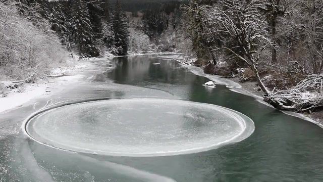 Spinning Ice circle on the Snoqualmie River, Eleprimer, Hop, Orbo, Loop, Cinemagraphs, Cinemagraph, Forest, Circle, Chill, Winter, Snow, Ice, Love, Cover, River, Live Pictures