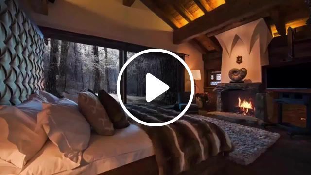 Winter hideout, fire fireplace relax meditation fire music for sleeping fire in the fireplace the sound of a fire peaceful sleep meditat, skyrim, nature travel. #0