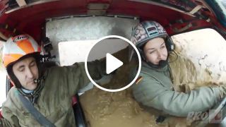 Russian girl on offroad