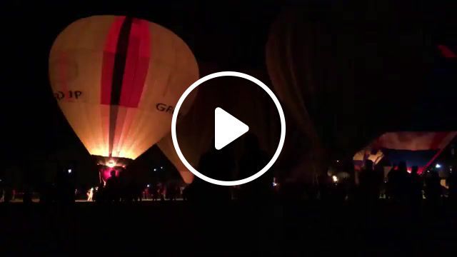 Balloons fireshow, balloons, fire, festival, fireshow, night, lights, rammstein, balloons show, nature travel. #0