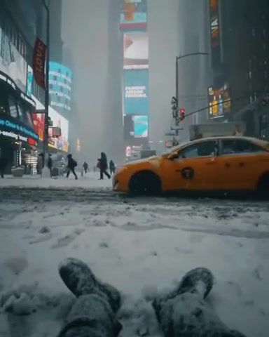 WNTR, New York, Nyc, Winter, Snow, City, Fog, Dark, Sight, Mood, Nature Travel