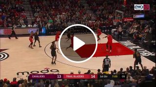 Lebron james throws down insane monster dunk on jusuf nurkic